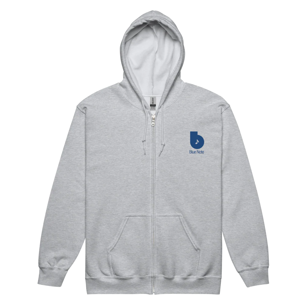 Blue Note B Logo Zip-Up Hoodie - Image 2