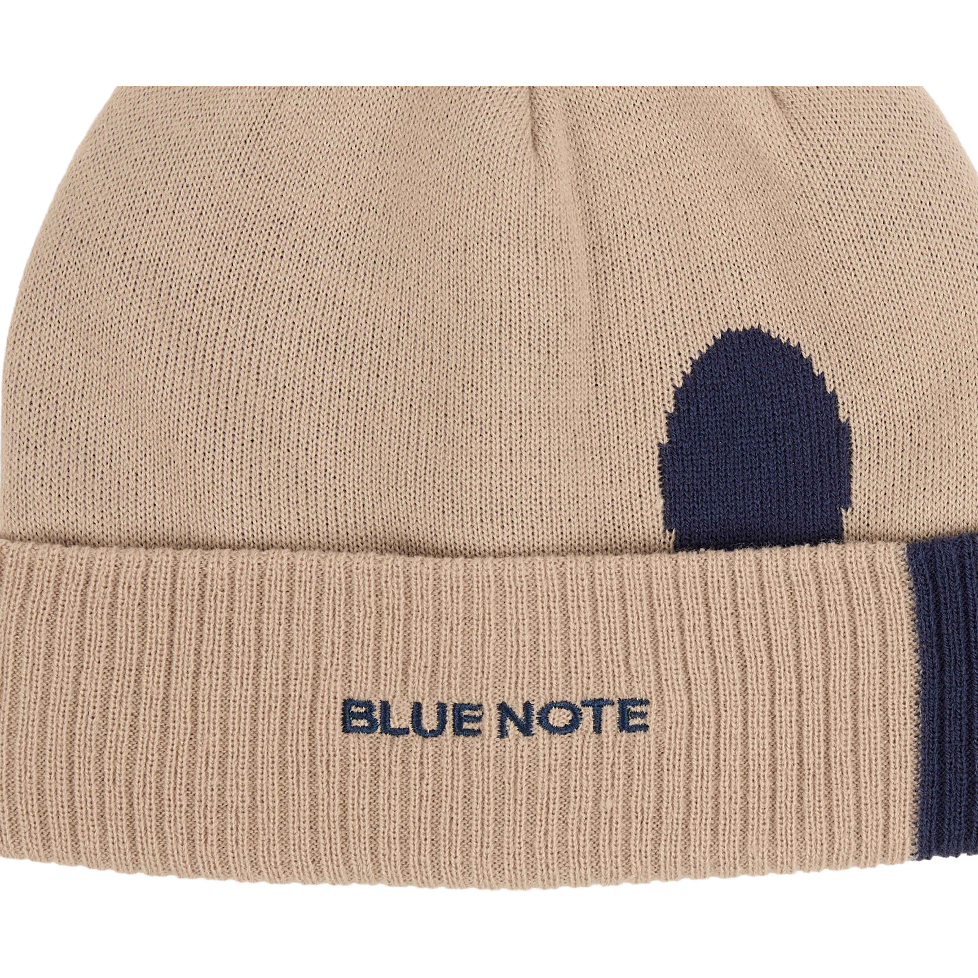 Tan Blue Note Beanie - Image 2